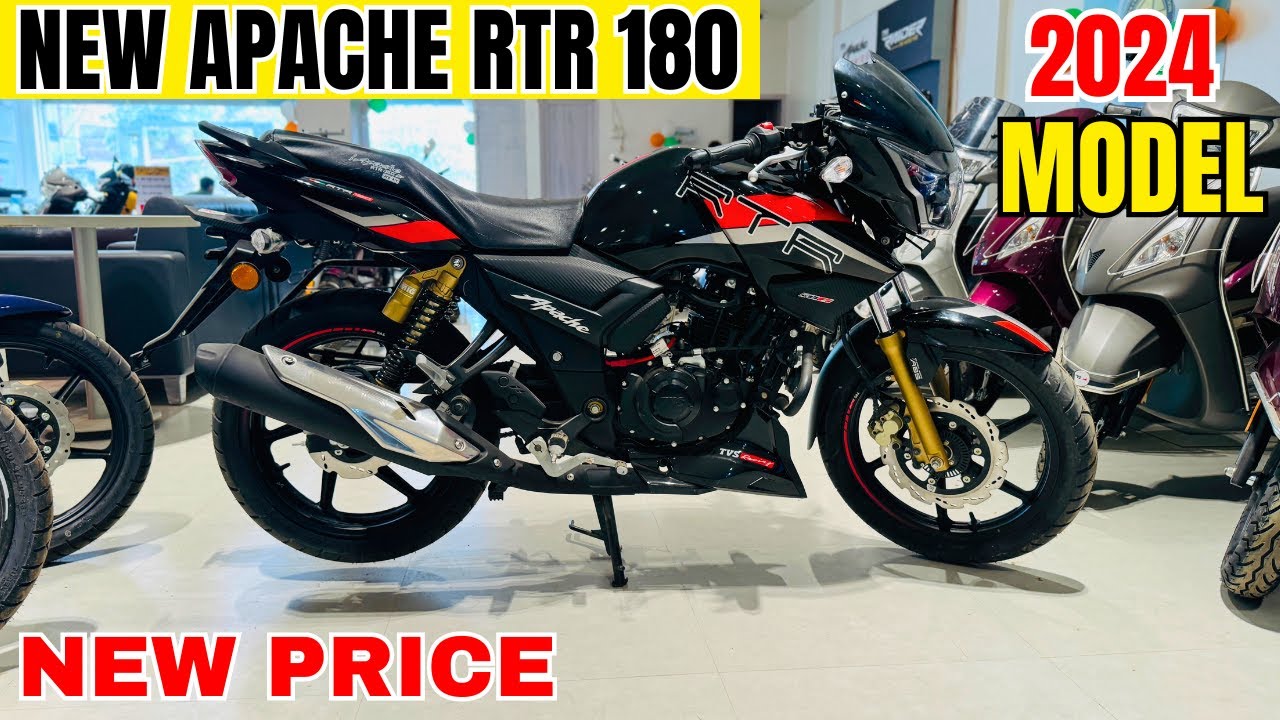 New TVS Apache RTR 180 2024, this cool bike